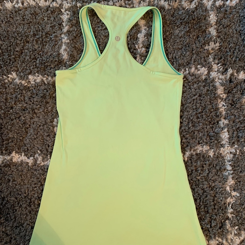 Lululemon Racerback Tank Top . Neon Green Size 4